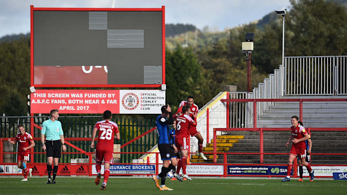 Clubs in England's lower tiers are in jeopardy